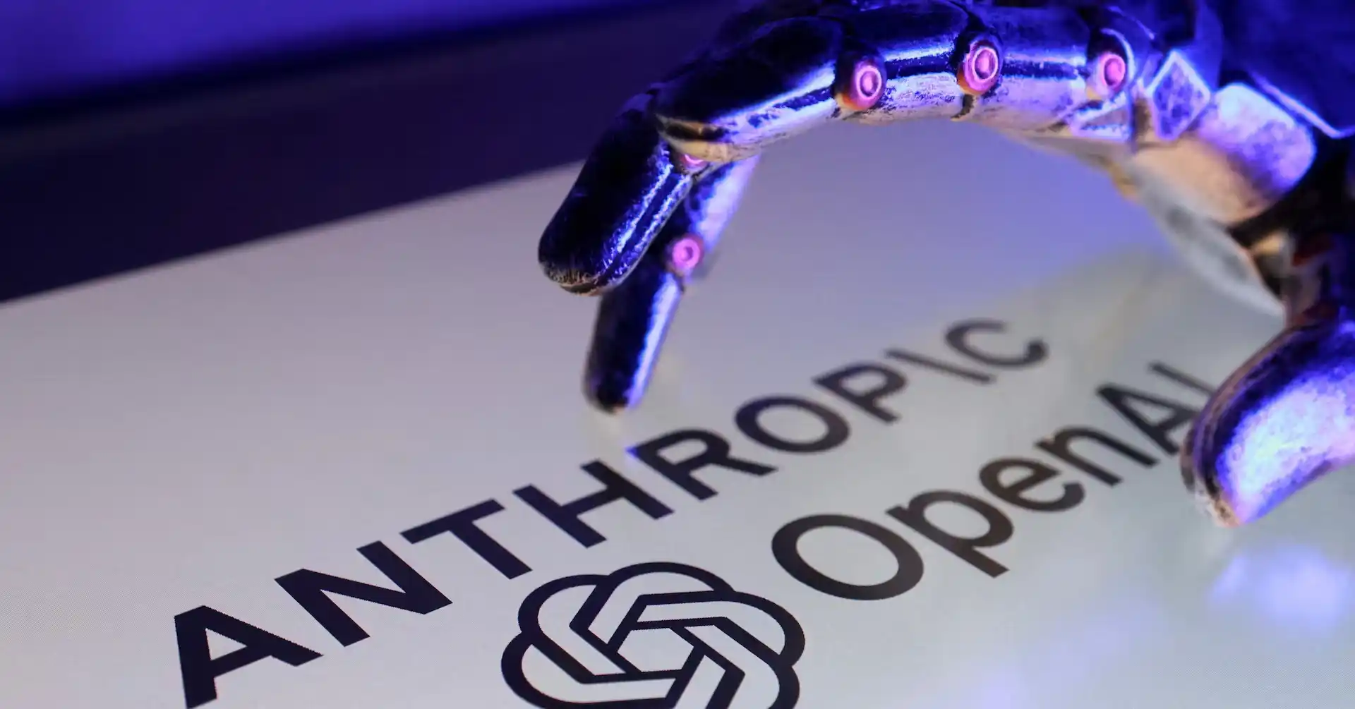 Anthropic branding shown on a mobile phone, symbolizing AI software disruption in tech markets