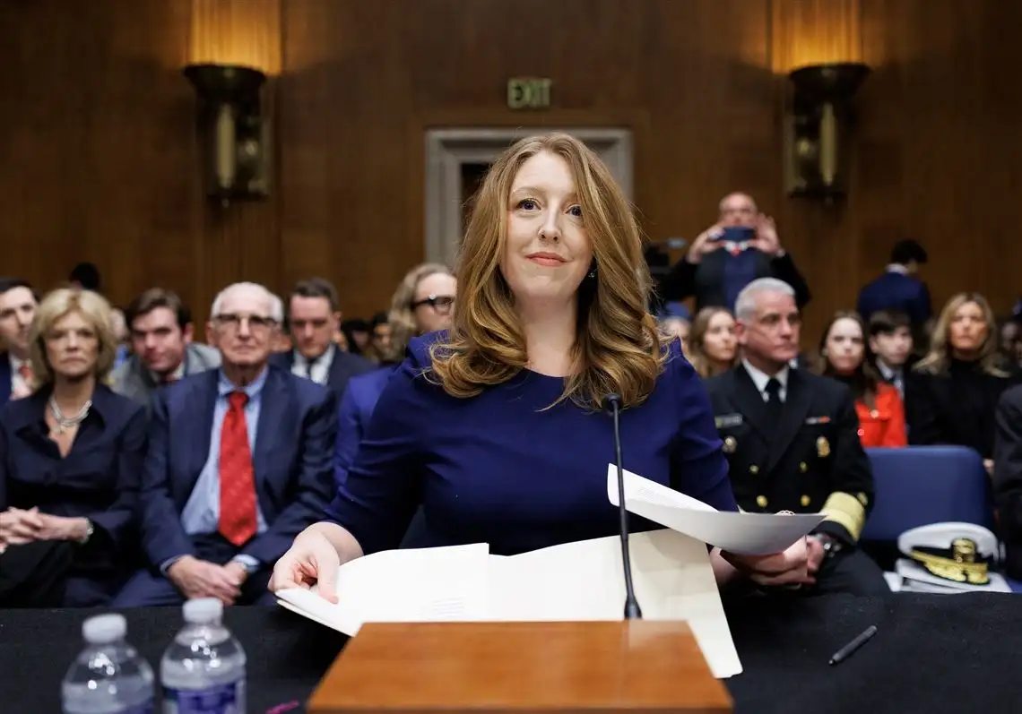 Dr. Casey Means testifies before the Senate HELP Committee during her Surgeon General confirmation hearing in Washington, D.C.
