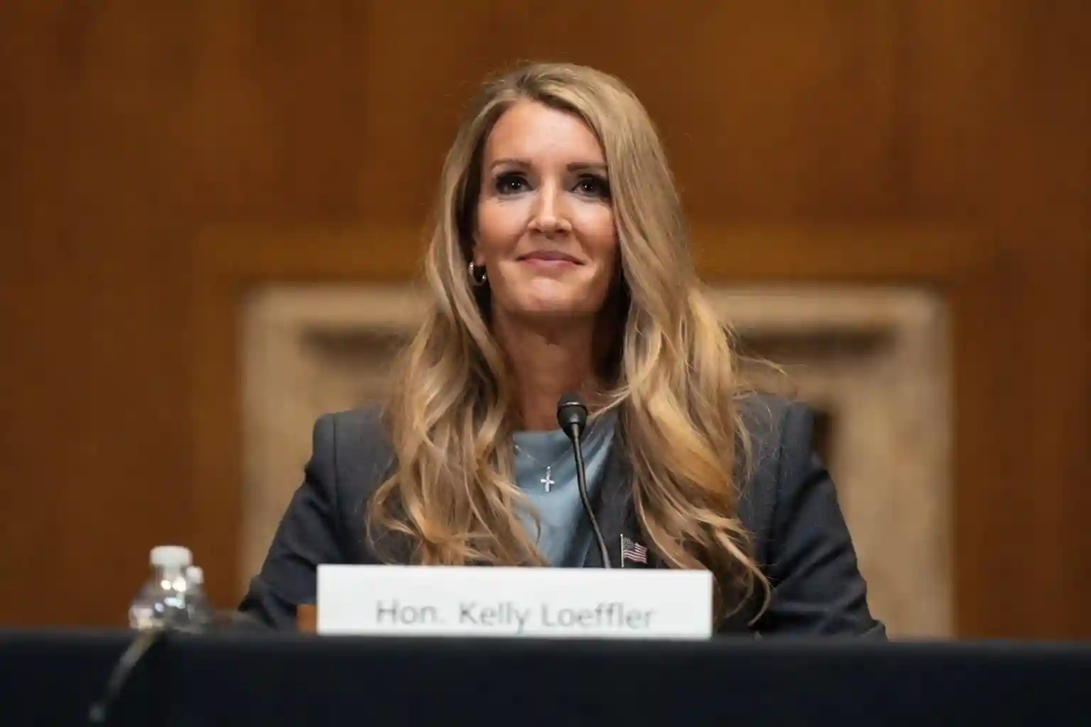 SBA Administrator Kelly Loeffler testifies at a Senate hearing on small business policy