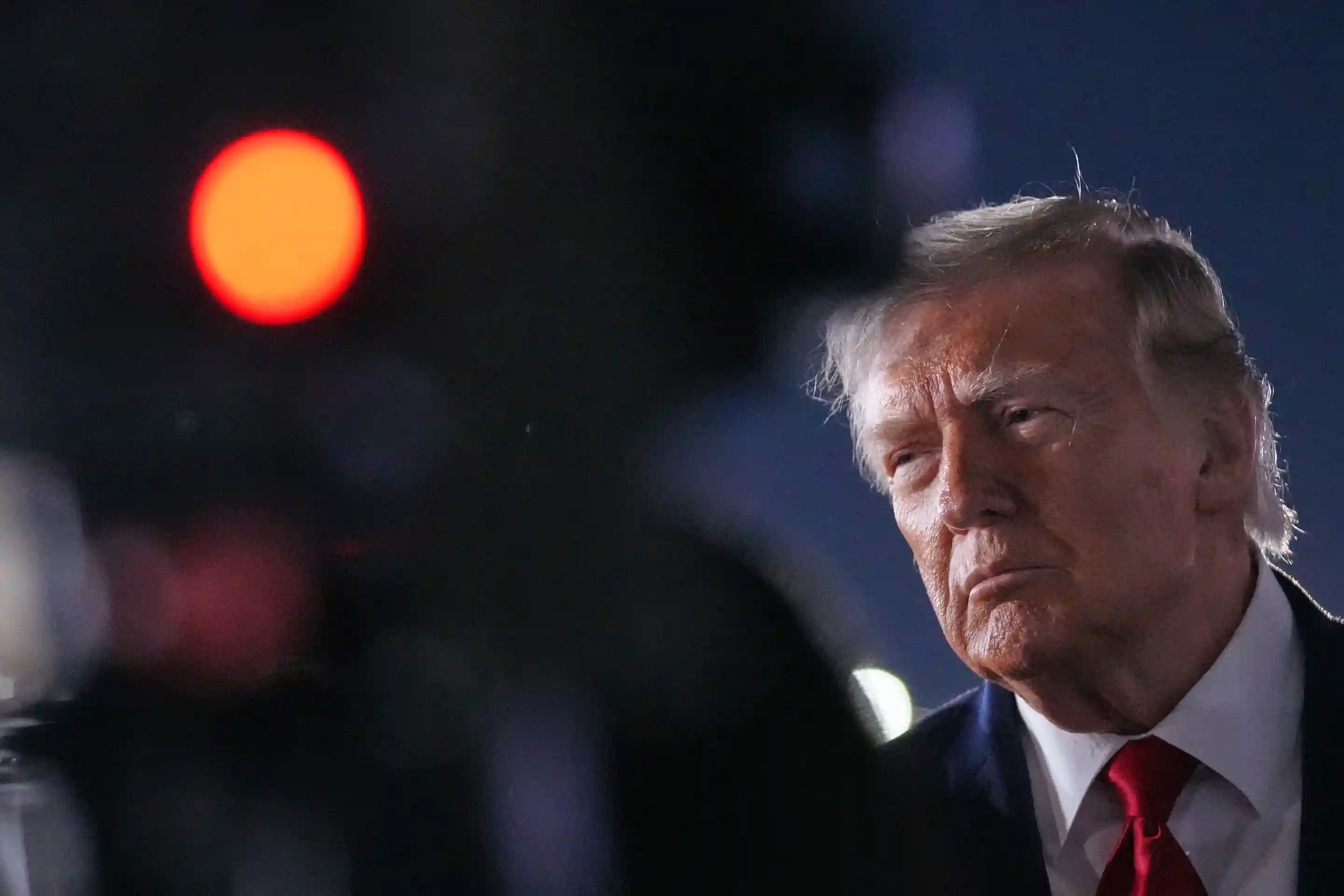 President Donald Trump speaks after a U.S. Army helicopter crash near the Strait of Hormuz, with both pilots reported safe.